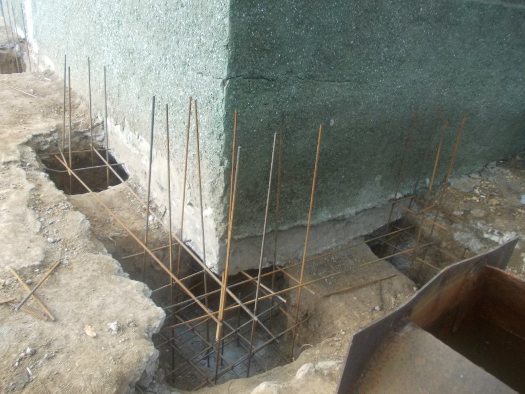 Ремонт бетонного фундамента